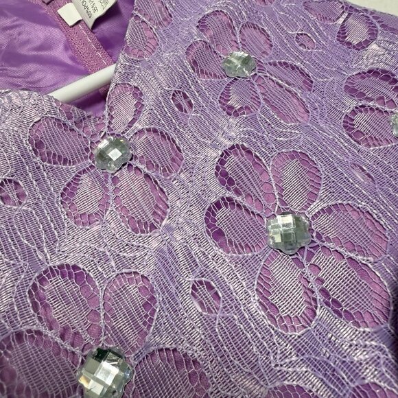 Unk Brand Purple Dress Size 7 Little Girls Formal Party Cosstume - Picture 6 of 8